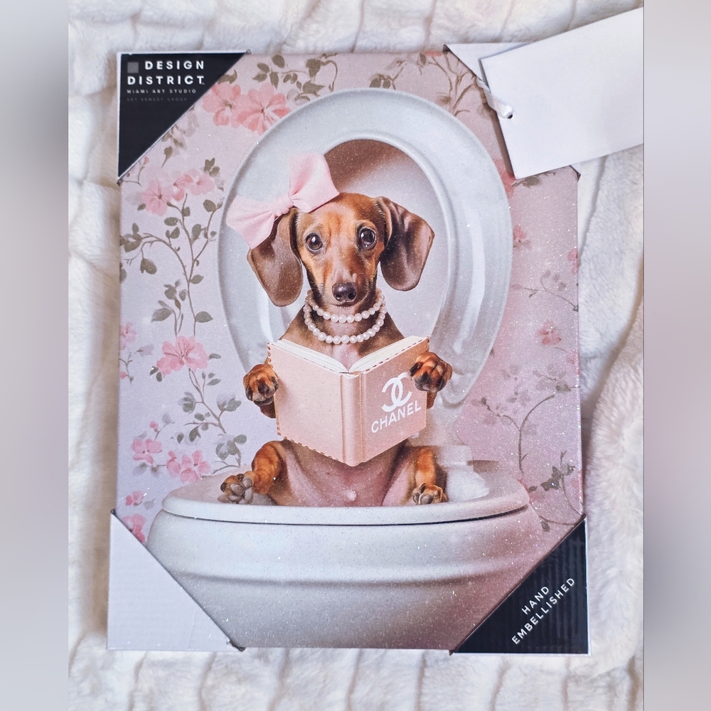 NWT Dog Fashion Wall Art